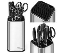 Joeji's Kitchen Porte Couteau sans couteaux - Universel Acier Inoxydable Range Couteaux de Cuisine - Bloc Couteaux Cuisine