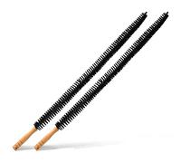 Joeji's Kitchen Set de 2 brosses nettoyantes pour radiateur - Poils Longs et Minces et poignée en Bois - Portée Flexible pour Un Nettoyage Difficile à Atteindre - Réduire Les factures d’énergie