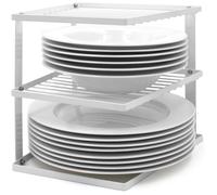 Joejis Rangement Cuisine Placard Pour Etagere Placard Cuisine Rangement Vaisselle Et Support Assiette 25 X 25 X 19 Cm,Blanc