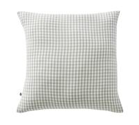 JOEL - Taie d'Oreiller 60x60cm Gaze de Coton Vichy Coloris Eucalyptus