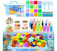 Joellfuner Magic Water Elf, Diy Jouets D'eau Éducatif avec 18 Couleurs et 16 Formes, Gels Magiques 3D Créatifs Phosphorescent, Aqua Gelz Set Cadeau, Water Elf Toy Kit à La Main Pour 3+ Filles Garçons