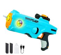 Joellfuner Pistolet a Eau Electrique, Pistolet à Eau Automatique avec Lumineux, Fusil à Eau Electrique, Pistolet à Succion, Water Gun Electric, pour Enfants, Adultes Le Jardin d'été Piscine Plage