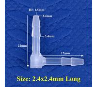 Joendoco-Connecteurs Coudés Résistants pour Pompe à Air,Poisson d'Aquarium,Joint Wildoda Précieux,Raccords d'Aérateur,Tuyau Médical,PP 90,O.D,4-20mm,5-200Pcs - Type 2.4x2.4mm Long-20 Pieces