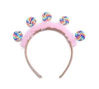 JOERBABU Bandeau à cheveux pour enfant avec dentelle plissée en forme de sucette, pour carnavals, amusement pour enfants