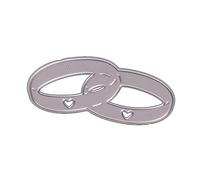 JOERBABU Matrices de découpe en métal pour alliances de mariage - Matrices de gaufrage pour la fabrication de cartes, les journaux et les décorations