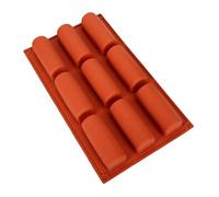 JOERBABU Moule à gâteau en silicone à 9 trous en forme de demi-cylindrique, moule à gelée, accessoires de cuisson pour la pâtisserie