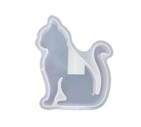 JOERBABU Moule en silicone en forme de chat, bougeoir en forme d'animal - Moules en résine époxy pour décoration de la maison