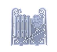 JOERBABU Moule en silicone pour décoration de Noël, traîneau de Père Noël, décoration murale, moules à suspendre pour décoration de la maison