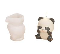 JOERBABU Moule en silicone souple en forme de panda, moule de fabrication de bonbons, moules à bougies en silicone pour la fabrication artisanale