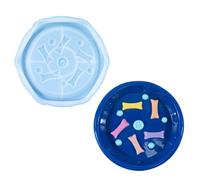 JOERBABU Moule en silicone, tapis d'alimentation lente pour chiens et chats, tapis à lécher pour chien - Grand tapis d'alimentation avec ventouse d'alimentation lente