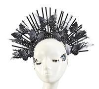 JOERBABU Serre-tête HaloCrown à pointes - Serre-tête papillon