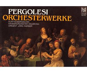 Jörg Faerber- Dirigent - Pergolesi: Orchesterwerke - Würtembergisches Kammerorchester Heilbronn 3 VINYL Box [Vinyl] Jörg Faerber- Dirigent