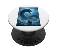 Jörmungandr, Serpent de mer Nordique du Mythe scandinave PopSockets PopGrip Adhésif