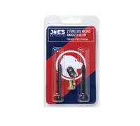 Joe's No Flats Tubeless Anodized Black Presta Valves (Pair) 48Mm 48Mm