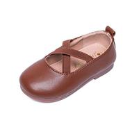 JOEupin Chaussures habillées Mary Jane pour petite fille - Marron - marron, 25 EU