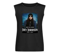 Joey Jordison Legend Drummer 1975-2021 Mens Sleeveless T-Shirt Cotton Unisex Vest Tank Tee Black Tops XXL