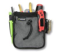 Joey Pouch Pro Pochette de Ceinture à Outils à Clipser pour vis et Clous, idéale pour électricien, Technicien CVC, Plombier, Charpentier, Entrepreneur, Bricoleur et Tout Ouvrier, Clip en métal