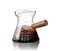 Joeyan 180ml Verre Doseur en Verre Borosilicaté, Mesureur en ml & oz,Petit Pichet Gradué avec double Bec Verseur V et Poignée, Pot à Lait,Measuring Cup Pour Café Espresso,Cocktails,Matcha et Cuisine