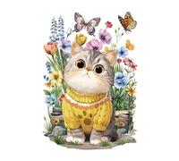 Joeyan Autocollant pour Meubles, Grand 42x30cm, Rub On Sticker Mignons Chats, Autocollant de Transfert Esthétique pour Bricolage & Décoration DIY sur Bois, Verre, Métal, Porcelaine, Papier, Plastique