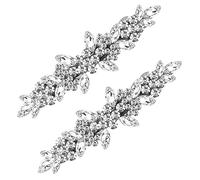 Joez Wonderful Lot de 2 barrettes à cheveux en strass pour mariée - Pinces à cheveux en cristal scintillant - Barrettes en diamant - Accessoires décoratifs pour cheveux pour femmes et filles
