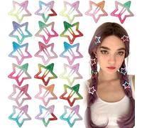 Joez Wonderful Lot de 20 pinces à cheveux en forme d'étoile dégradée de 3 cm, pinces à cheveux antidérapantes et tendance pour femme
