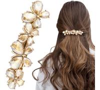 Joez Wonderful Pinces à cheveux en strass, accessoires de cheveux de mariée pour femme, épingles à cheveux en cristal scintillant, barrettes à cheveux fantaisie pour mariage, mariée, cheveux longs