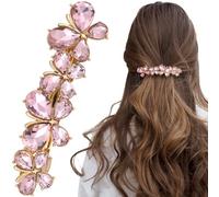 Joez Wonderful Pinces à cheveux en strass, accessoires de cheveux de mariée pour femme, épingles à cheveux en cristal scintillant, barrettes à cheveux fantaisie pour mariage, mariée, cheveux longs