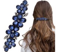 Joez Wonderful Pinces à cheveux en strass, accessoires de cheveux de mariée pour femme, épingles à cheveux en cristal brillant, barrettes à cheveux fantaisie pour mariage, mariée, cheveux longs (fleur