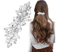 Joez Wonderful Pinces à cheveux en strass pour femme, accessoires de cheveux argentés pour femme, épingles à cheveux en cristal brillant, barrettes à cheveux fantaisie pour mariage, mariée, cheveux