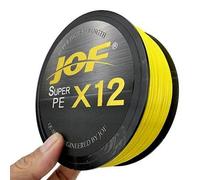 Jof X9/X12 500m 300m Ligne De Pêche Tressée 9/12 Brins Multicolore Multifilament Eau Salée Pe Ligne 20 24 35 40 50 65 80lb.X12 Yellow.300m 0.147mm