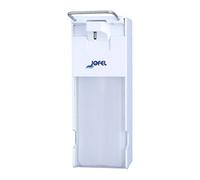 Jofel Ac14000 Savon Coude Dévidoir rechargeable, plastique, 1 l, Blanc