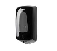 Jofel - Distributeur Automatique de Savon Mousse pour Fixation Murale, Rechargeable, capacité 1 l, Distributeur Optique de Savon sans Contact, boîtier ABS, Aitana AC76660, Noir Brillant