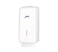 Jofel - Distributeur de papier toilette, 400 serviettes au format zigzag, hygiène maximale, il suffit de toucher la serviette pour l'utiliser, économie de papier, boîtier ABS stable, Azure AH7000
