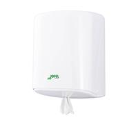 Jofel - Distributeur de rouleaux de papier, mèche continue jusqu'à 205mm, rouleau spécial pour distribution centrale, hygiène maximale, boîtier ABS, Azure AG40700, antibactérien blanc