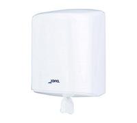 Jofel - Distributeur de rouleaux de papier, mèche continue jusqu'à 205mm, rouleau spécial pour distribution centrale, hygiène maximale, boîtier ABS, Azure AG40000, blanc