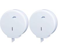 Jofel - Grand Distributeur Industriel de Rouleaux de Papier Toilette, Distributeur de Rouleaux de Papier jusqu'à 400m, diamètre Max. 260mm, mandrin de 55mm, idéal Toilettes publiques, Azur AE55300
