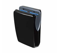 Jofel - Sèche-mains optique haute performance (540 Km/h) 1500W, sèche-mains automatique, rapide, type rideau, collecteur de poussière, modèle Jet Smart ABS Boîtier antibactérien, AA24650 Noir