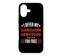 J'offre Mes Services de Sarcasme Gratuitement avec Un Message Amusant Coque pour iPhone 17