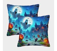 JOFHYYSIE Calabazas JumbieImpresión 3DFundas Para Cojines Poliéster50x50cmJuego De 2 Cuadrados Resistentes Para Silla, Balcón