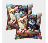 JOFHYYSIE ChihuahuaImpresión 3DFundas Para Almohada Diseño50x50cmJuego De 2 Cuadrados Resistentes Para Silla, Cama