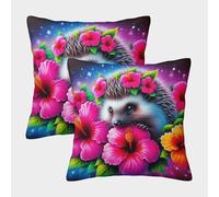 JOFHYYSIE erizoImpresión 3DFundas Para Cojines Elegante50x50cmJuego De 2 Cuadrados Resistentes Para Sala, Terraza