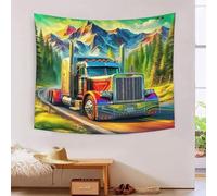 JOFHYYSIE gros camionImpression 3D Tapisserie Décoration Couverture Pour Chambre Salon Art Mural Couleurs Vives Cinq Tailles 150cmx200cm
