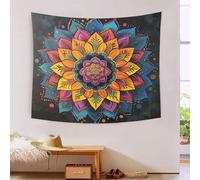 JOFHYYSIE MandalaImpression 3D Science Fiction BohemianTapisserie Murale Avec Art La Décorations Pour La Maison Cinq Tailles Décoration Intérieure Couleurs Vives 70cmx100cm