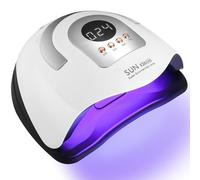 JOFLVA 380W Lampe UV LED Ongles Gel, Professionnel Sèche Ongles Automatique, Séchage Rapide, 81 LED Lampe, Grand LCD Ecran, 4 Minuteries 10s/30s/60s/99s pour Vernis Semi Permanent, Gel et Vernis