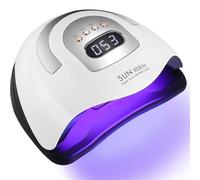 JOFLVA Lampe UV LED Ongles Gel 380W, Professionnel Sèche Ongles Automatique, Séchage Rapide, 81 LED Lampe, Grand LCD Ecran, 4 Minuteries 10s/30s/60s/99s pour Vernis Semi Permanent, Gel et Vernis