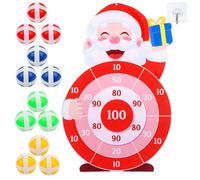 JOFONY Cible de Noël pour fléchettes en 76 cm pour enfants 3-9 jeu de lancement de Noël jouet de Noël