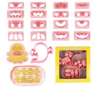 JOFONY Lot de 10 emporte-pièces en plastique pour Halloween, accessoires de fête d'Halloween