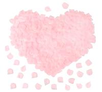 JOFONY Lot de 1500 pétales de rose artificiels, pétales de rose, décoration de mariage, Saint-Valentin, anniversaire, atmosphère romantique (rose)