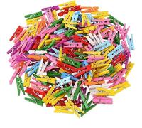JOFONY Lot de 200 mini pinces à linge en bois de 2,5 cm pour mur photo, emballage cadeau et décoration de mariage
