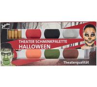 Jofrika 749816 Palette de maquillage théâtre Halloween, multicolore